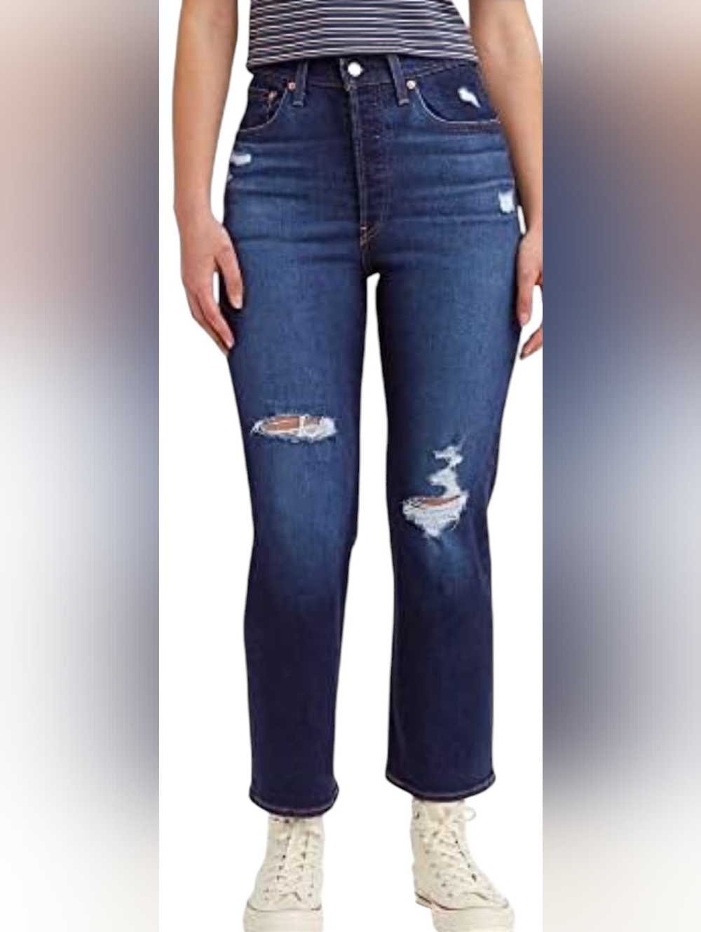 Levis Ribcage Straight Ankle Buttonfly Jeans